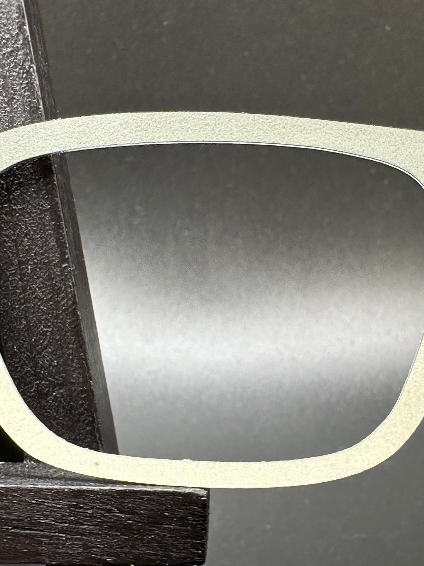 READY TO SHIP CLEARANCE Lori MYSTERY GRAY GRADIENT ON MATTE WHITE Eyewear Frame Toppers Comes with Magnets