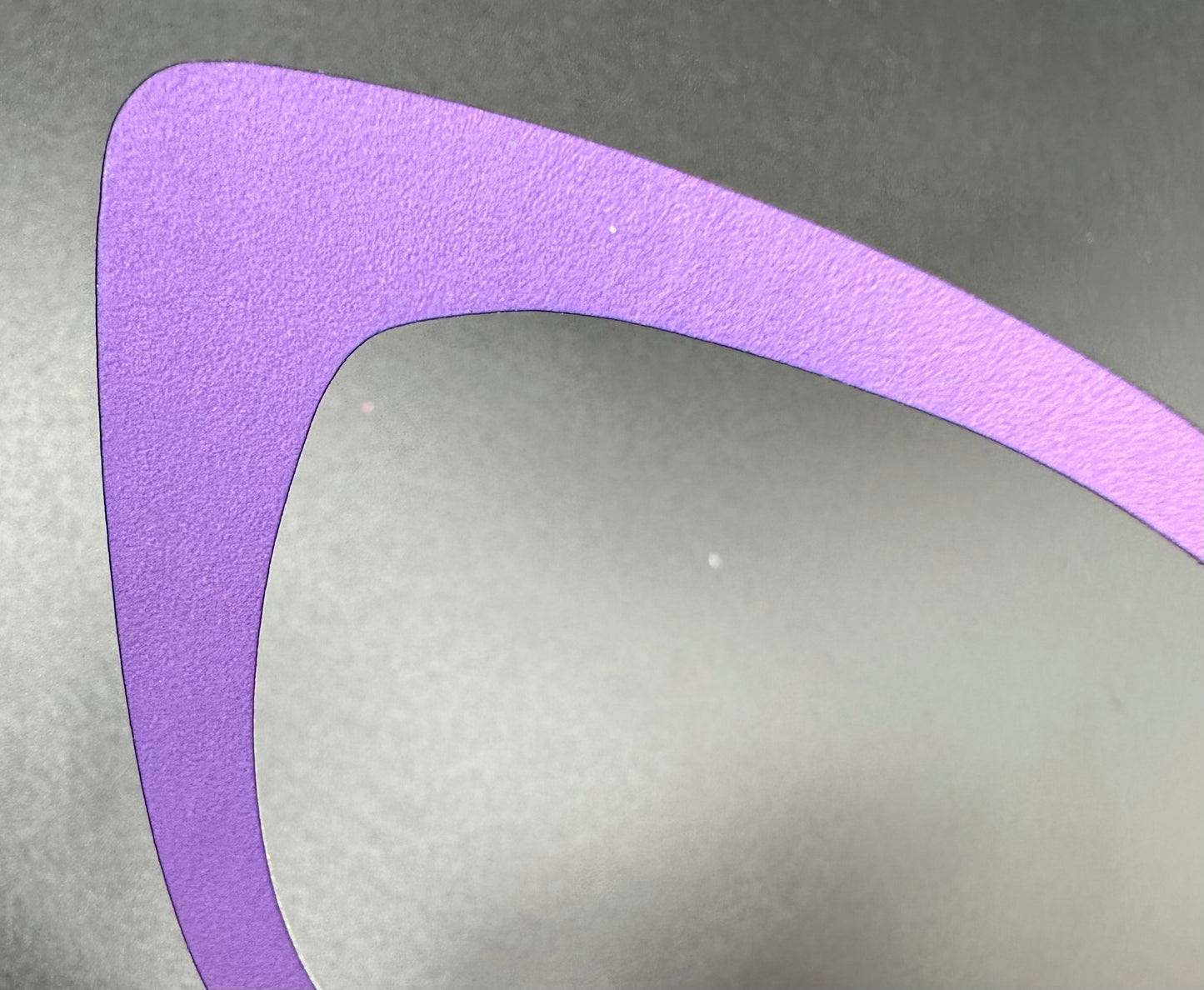 READY TO SHIP CLEARANCE Wendy Thick MYSTERY SOLID LAVENDER ON GLOSS WHITE Eyewear Frame Toppers Comes with Magnets 10/7/2024