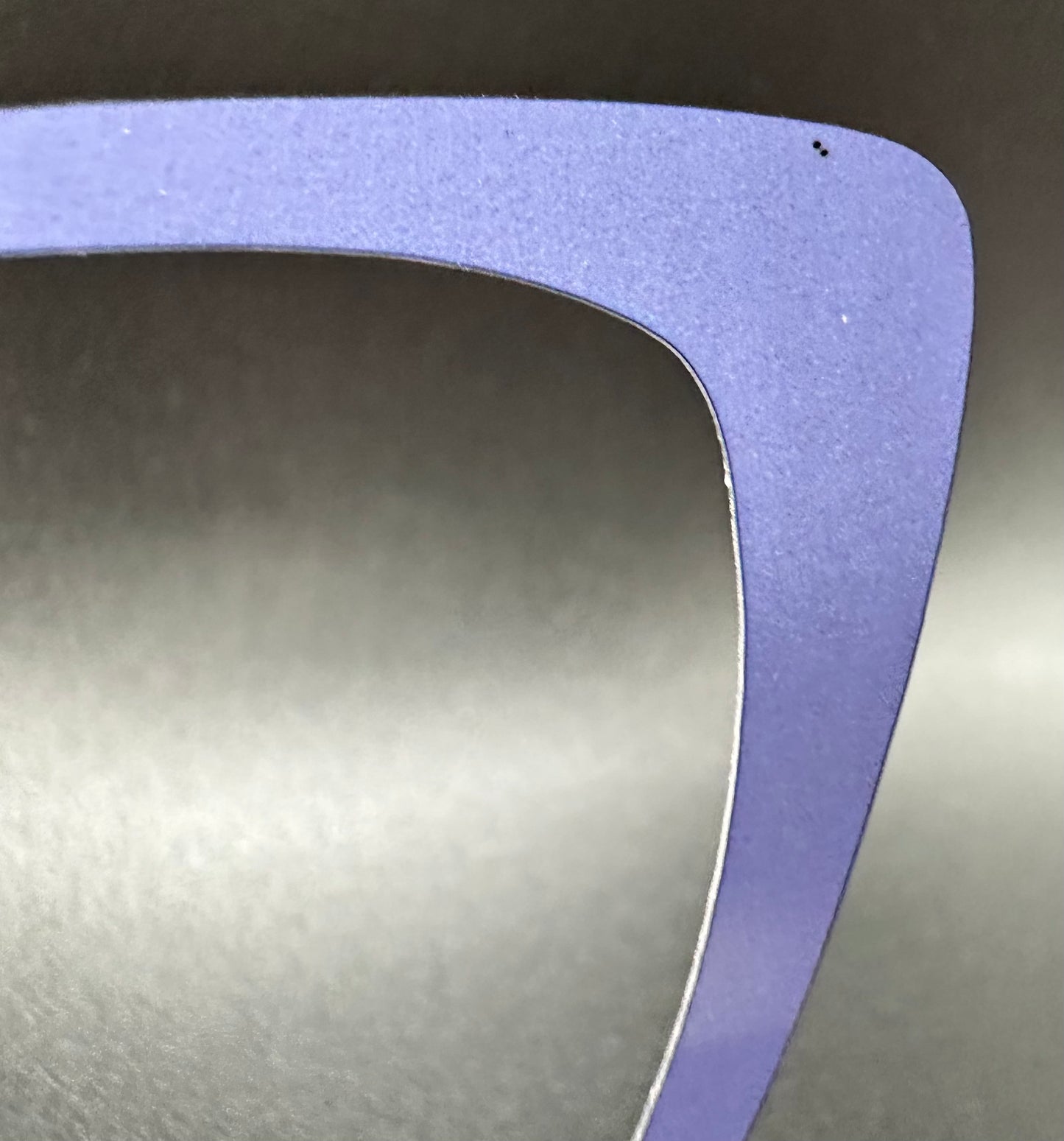 READY TO SHIP CLEARANCE Wendy MYSTERY LIGHT PURPLE ON GLOSS WHITE Eyewear Frame Toppers Comes with Magnets 10/12/2024