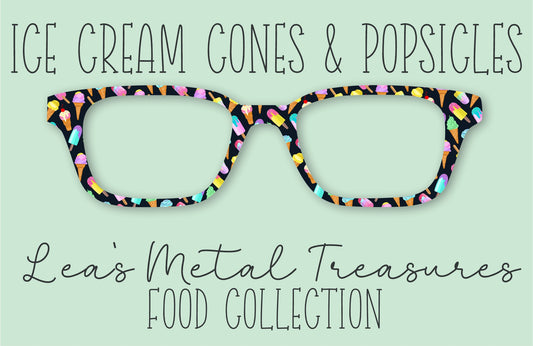 Ice Cream Cones and Popsicles Eyewear Frame Toppers COMES WITH MAGNETS