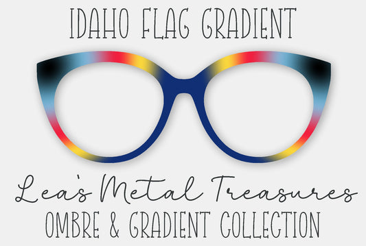 Idaho Flag Gradient Eyewear Frame Toppers