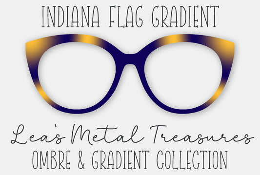 Indiana Flag Gradient Eyewear Frame Toppers