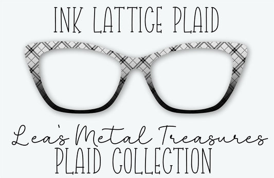 INK LATTICE PLAID Eyewear Frame Toppers • NOVEMBER 2025 TOPPER OF THE MONTH