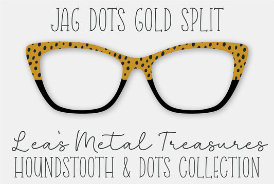 JAG DOTS GOLD SPLIT • Magnetic Eyeglasses Toppers