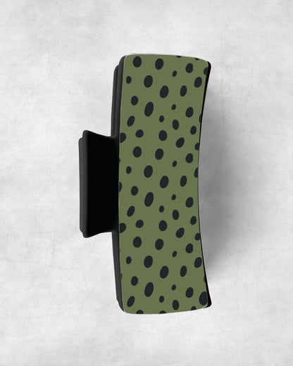 JAG DOTS GREEN VERTICAL FADE • Magnetic Eyeglasses Toppers