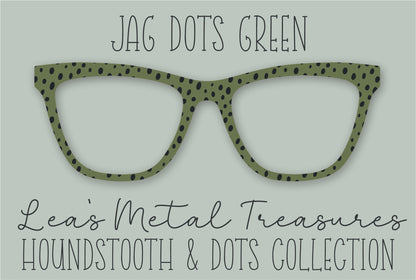 JAG DOTS GREEN • Magnetic Eyeglasses Toppers