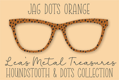 JAG DOTS ORANGE • Magnetic Eyeglasses Toppers