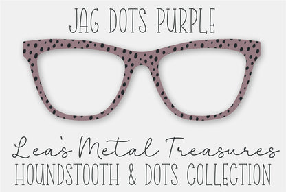 JAG DOTS PURPLE • Magnetic Eyeglasses Toppers