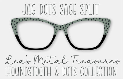 JAG DOTS SAGE SPLIT • Magnetic Eyeglasses Toppers
