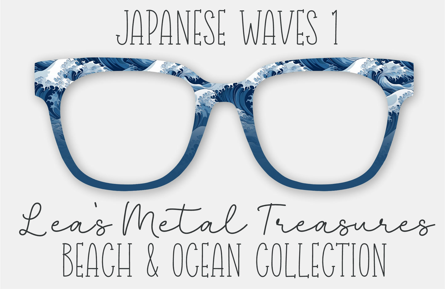 Japanese Waves 1 • Magnetic Eyeglasses Topper