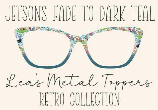 JETSONS FADE TO DARK TEAL Eyewear Frame Toppers COMES WITH MAGNETS