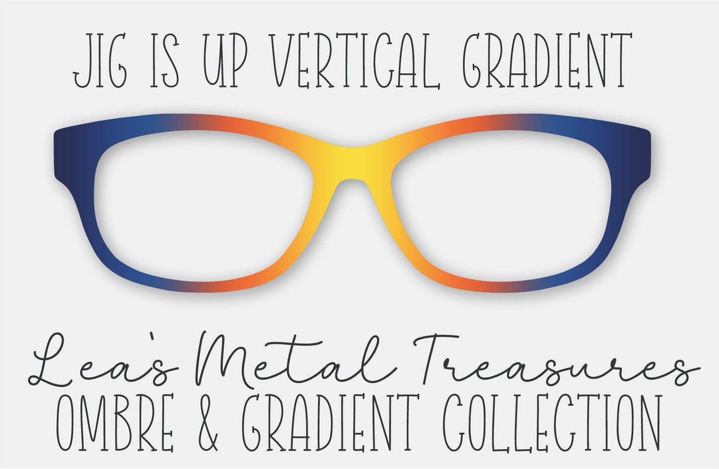 Jig is Up Vertical Gradient • Magnetic Eyeglasses Toppers