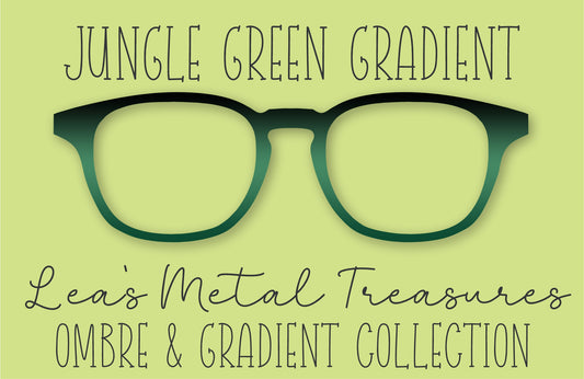 Jungle Green Gradient Eyewear Frame Toppers COMES WITH MAGNETS