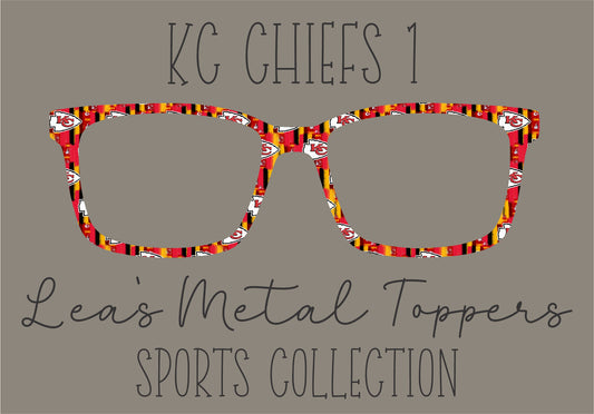 KC CHIEFS 1 Eyewear Frame Toppers COMES WITH MAGNETS