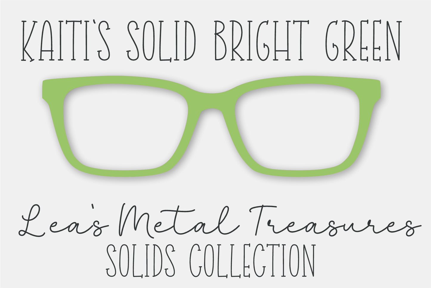 Kaiti's Solid Bright Green • Magnetic Eyeglasses Toppers