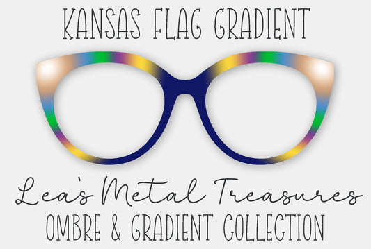 Kansas Flag Gradient Eyewear Frame Toppers