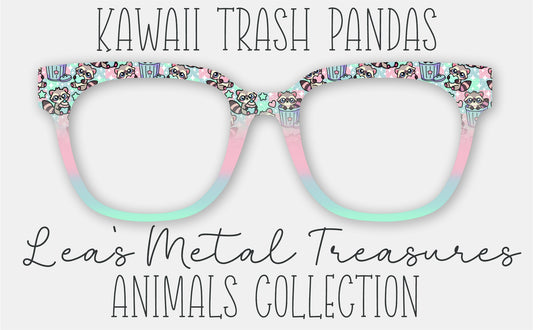 Kawaii Trash Pandas Eyewear Frame Toppers