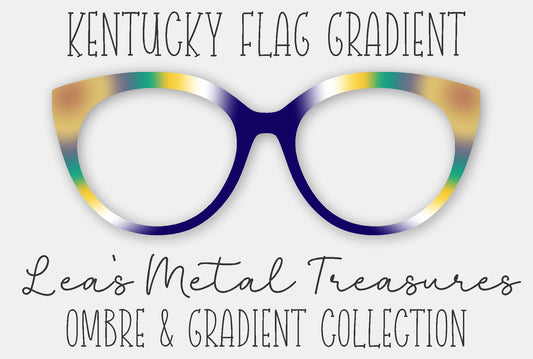 Kentucky Flag Gradient Eyewear Frame Toppers