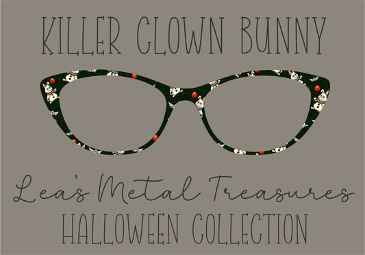 KILLER CLOWN BUNNY Eyewear Frame Toppers COMES WITH MAGNETS