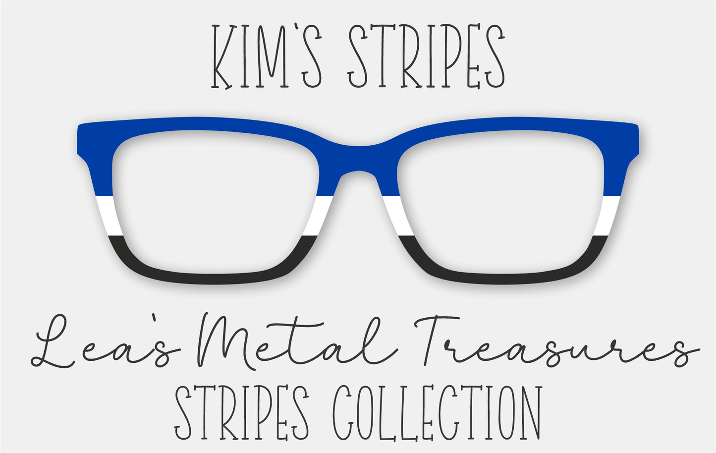 Kim's Stripes Eyewear Frame Toppers