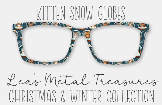 Kitten Snow Globes Eyewear Frame Toppers COMES WITH MAGNETS