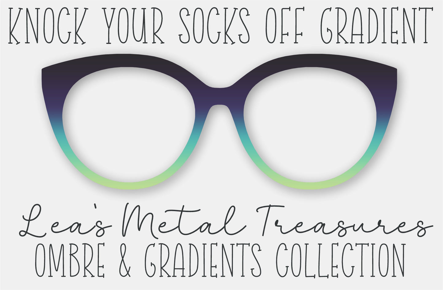 Knock Your Socks Off Gradient Eyewear Frame Toppers