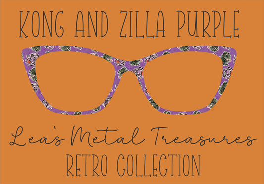 KONG AND ZILLA PURPLE Eyewear Frame Toppers COMES WITH MAGNETS
