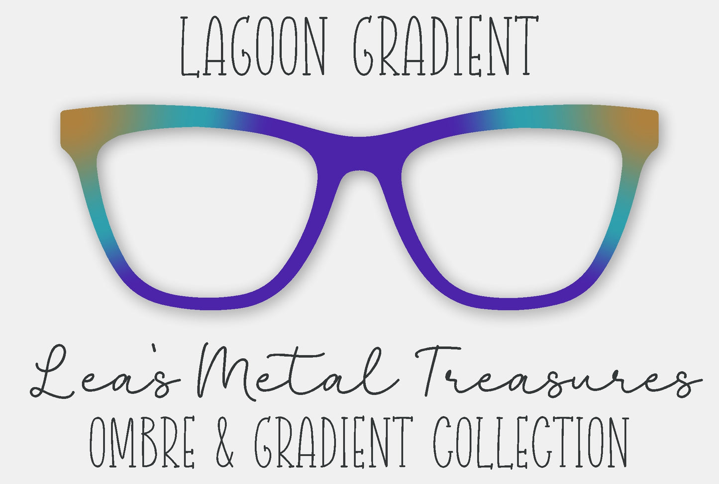 Lagoon Gradient Eyewear Frame Toppers
