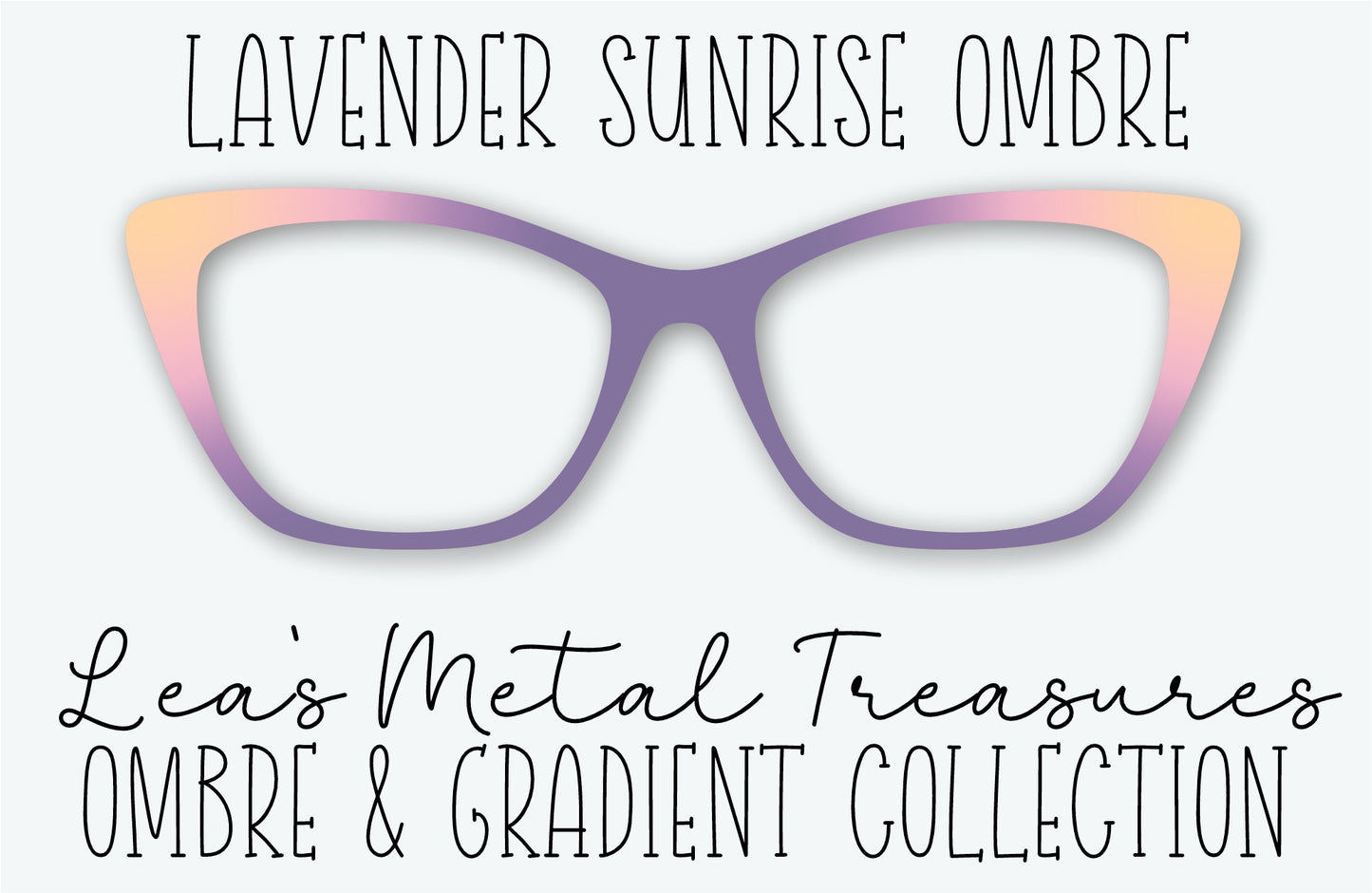 LAVENDER SUNRISE OMBRE Eyewear Frame Toppers