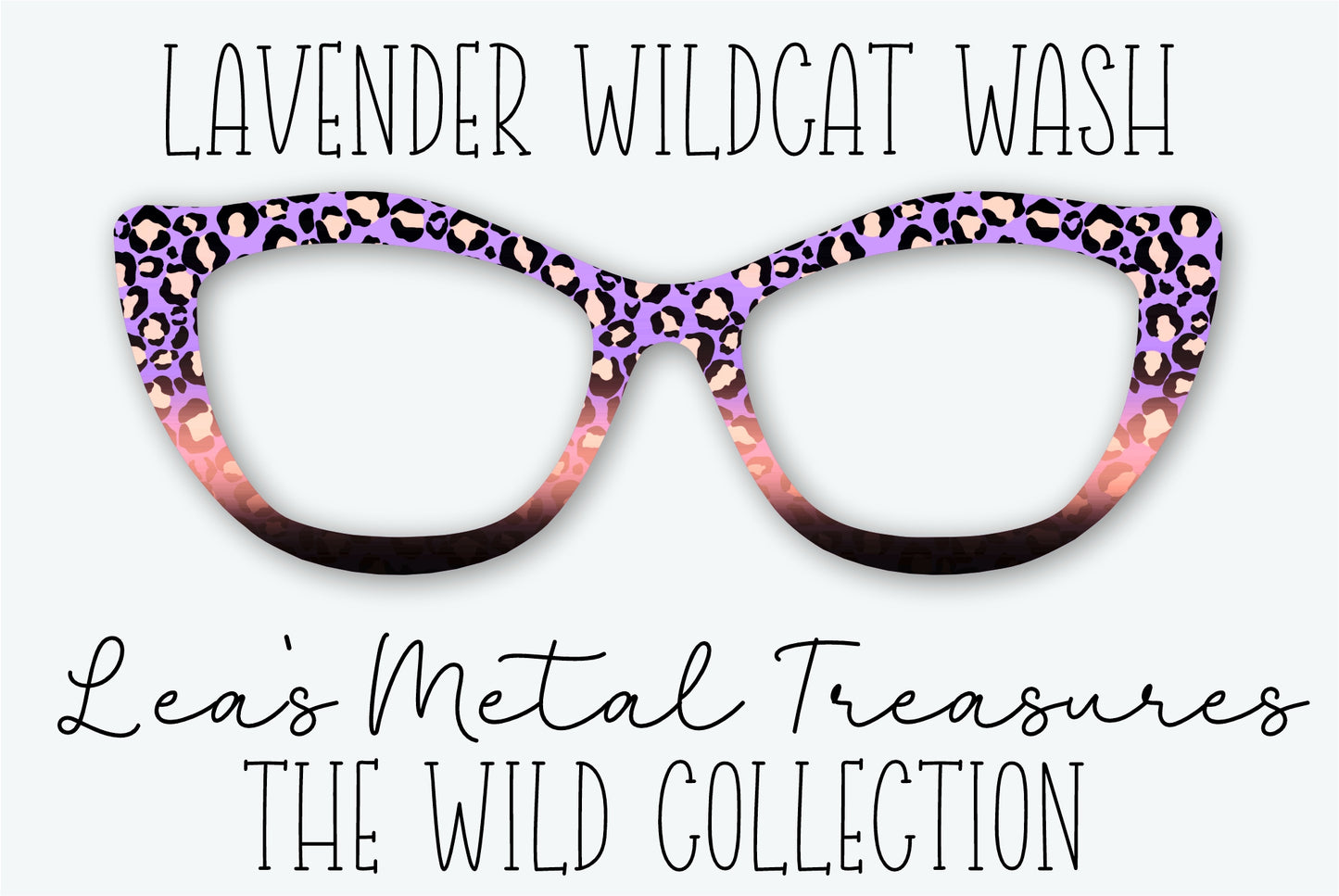LAVENDER WILDCAT WASH Eyewear Frame Toppers - AUGUST 2026 TOPPER OF THE MONTH