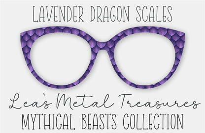 Lavender Dragon Scales Eyewear Frame Toppers COMES WITH MAGNETS