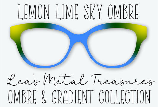 Lemon Lime Sky Ombre Eyewear Frame Toppers
