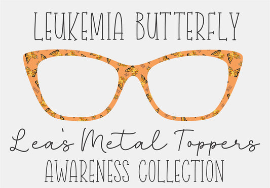 LEUKEMIA BUTTERFLY Eyewear Frame Toppers COMES WITH MAGNETS