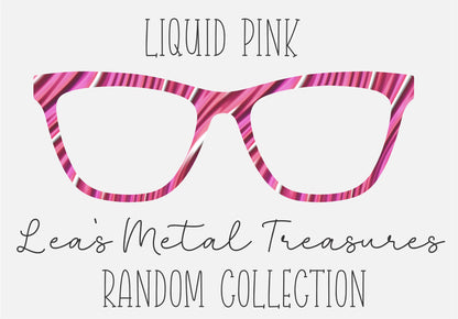 LIQUID PINK Eyewear Frame Toppers COMES WITH MAGNETS