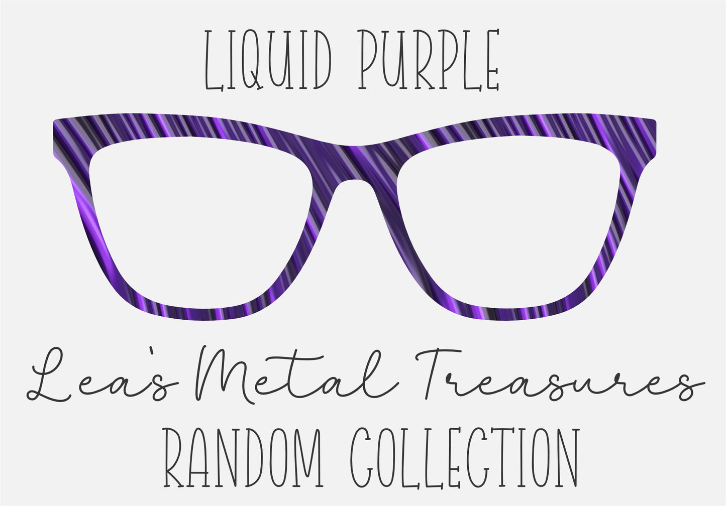 LIQUID PURPLE Eyewear Frame Toppers COMES WITH MAGNETS
