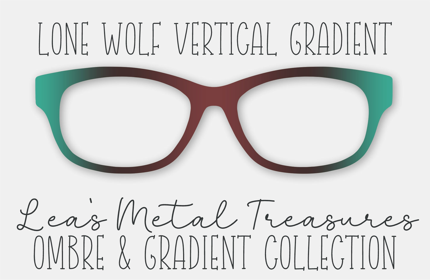 Lone Wolf Vertical Gradient • Magnetic Eyeglasses Toppers