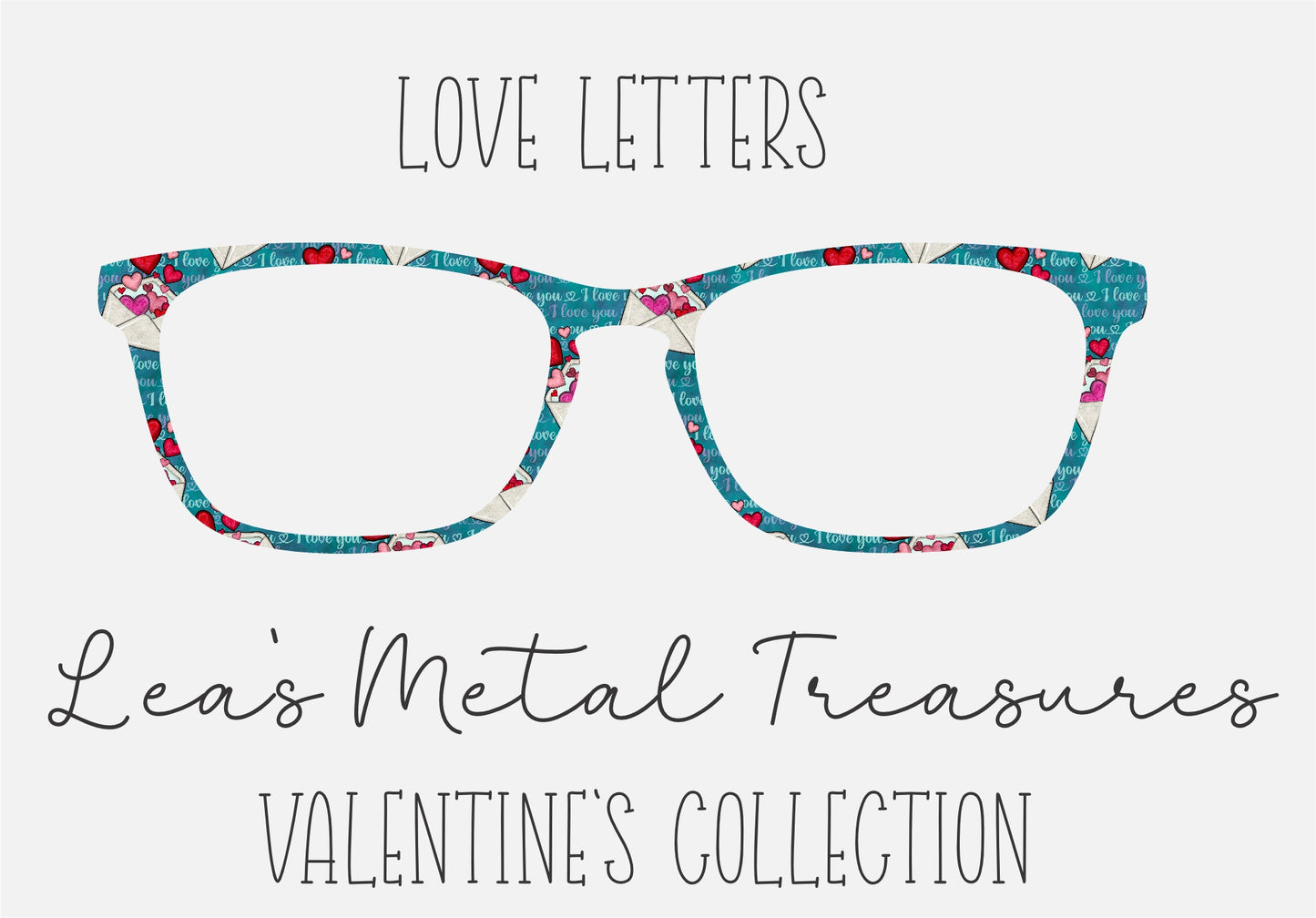 LOVE LETTERS Eyewear Frame Toppers COMES WITH MAGNETS