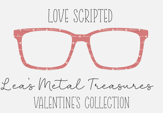 LOVE SCRIPTED Eyewear Frame Toppers COMES WITH MAGNETS