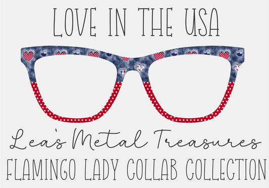 Love in the USA Magnetic Eyeglasses Topper • Flamingo Lady Collab Collection