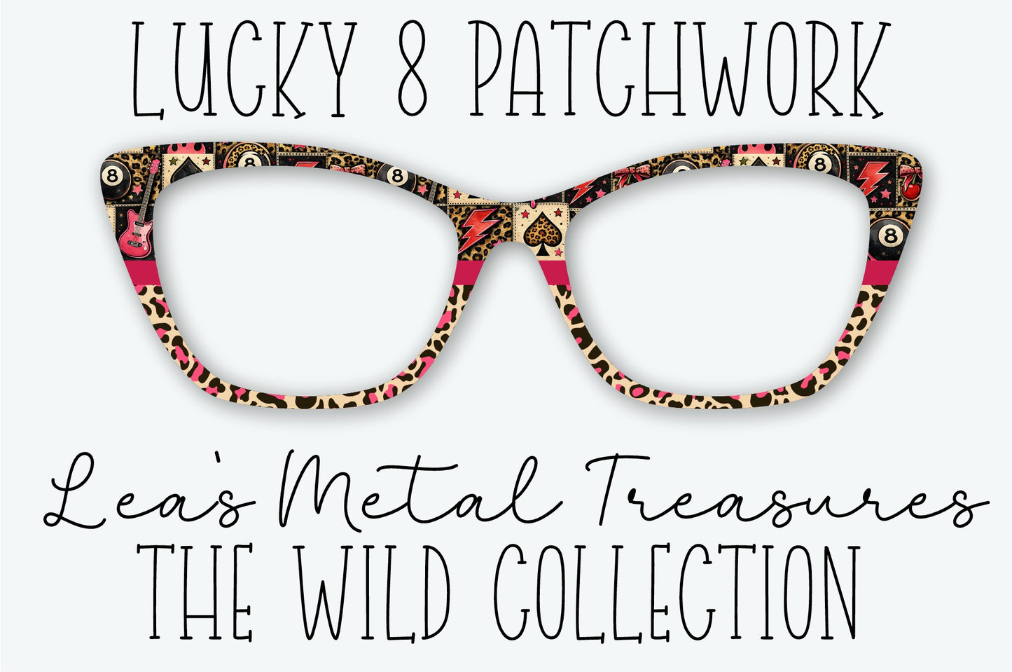 LUCKY 8 PATCHWORK Eyewear Frame Toppers SEPTEMBER 2026 TOPPER OF THE MONTH