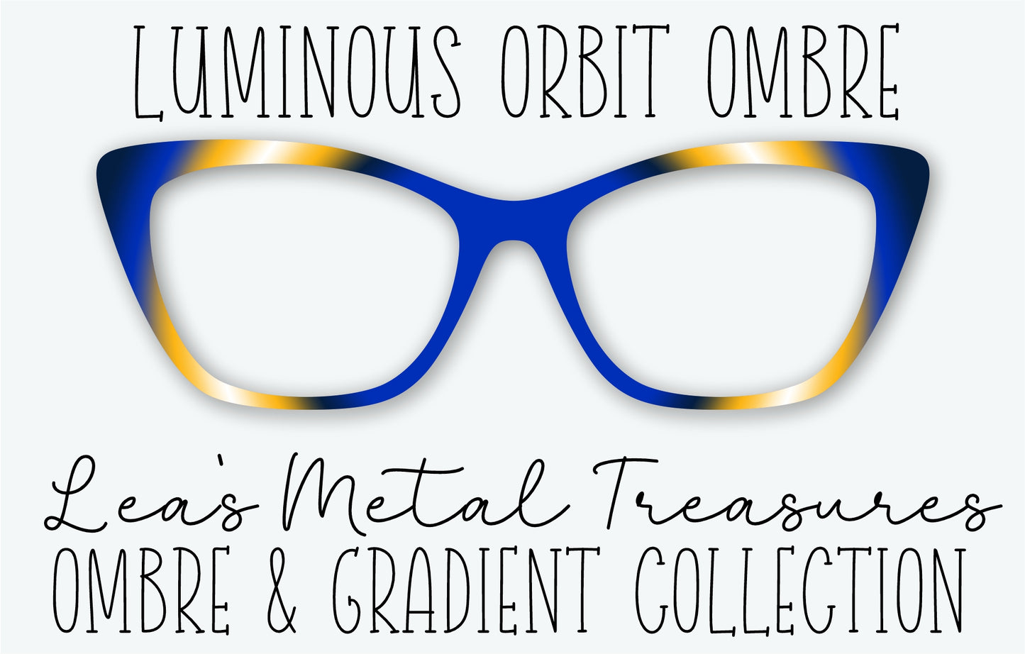 Luminous Orbit Ombre Eyewear Frame Toppers