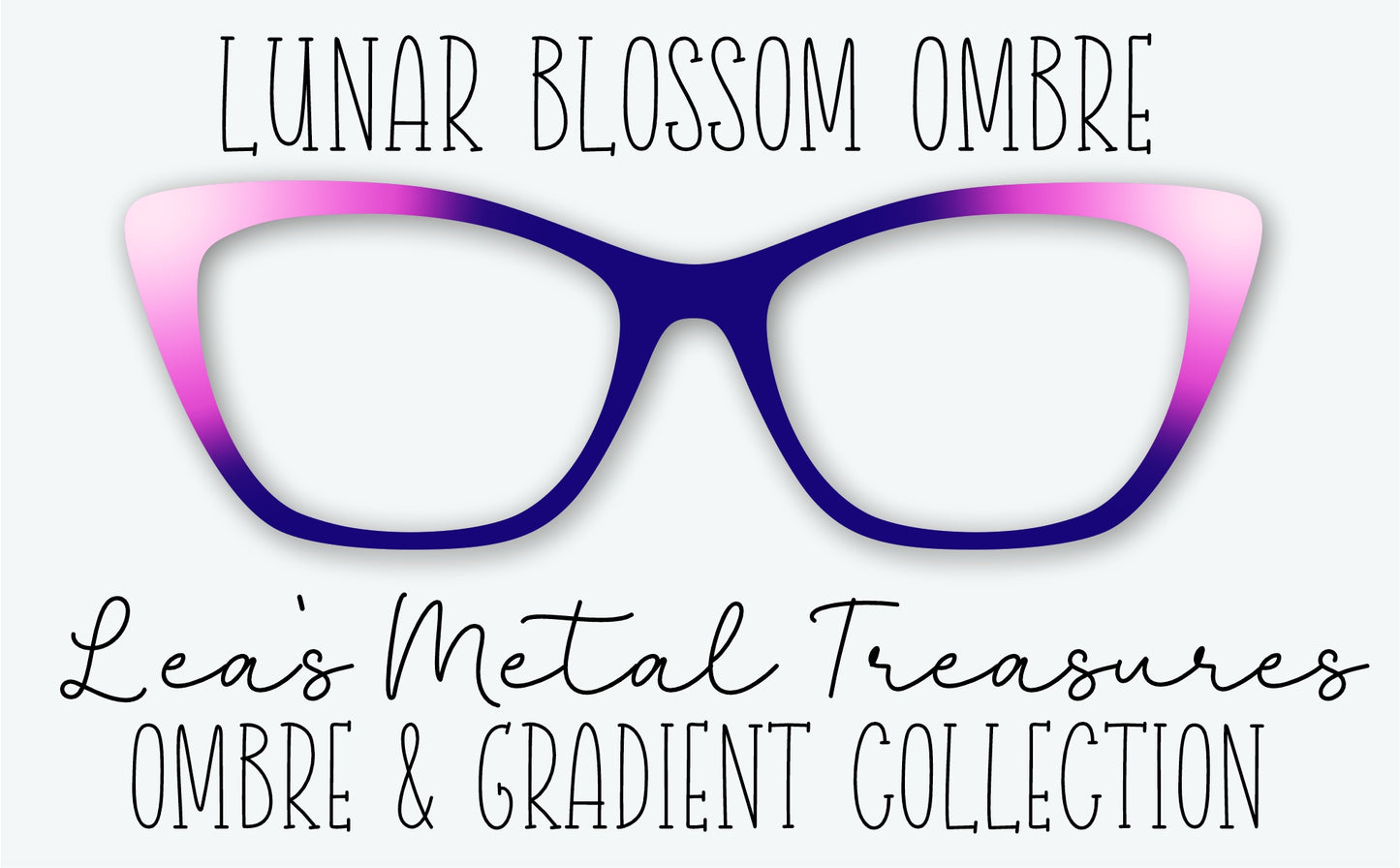 Lunar Blossom Ombre Eyewear Frame Toppers