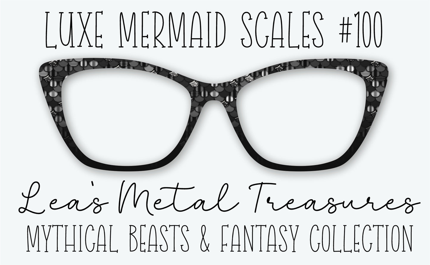 Luxe Mermaid Scales #100 Eyewear Frame Toppers • DECEMBER 2025 TOPPER OF THE MONTH