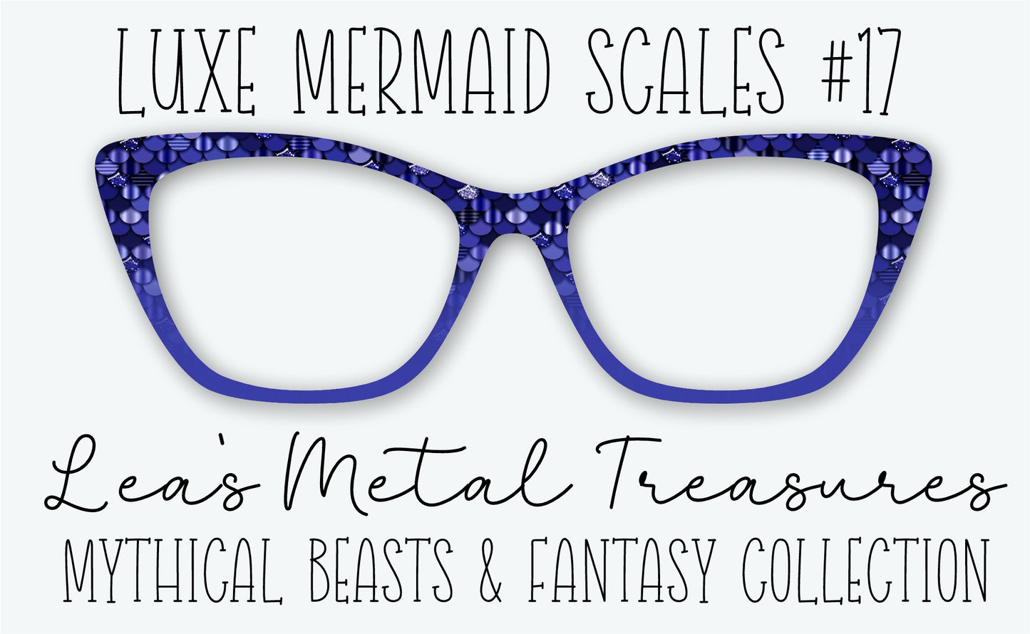 Luxe Mermaid Scales #17 Eyewear Frame Toppers • DECEMBER 2025 TOPPER OF THE MONTH