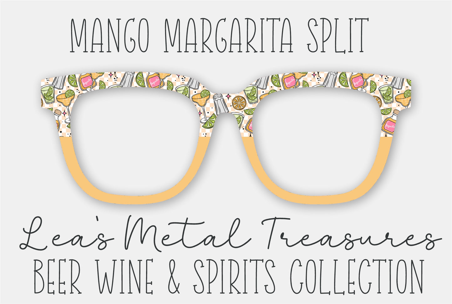 Mango Margarita Split Eyewear Frame Toppers COMES WITH MAGNETS