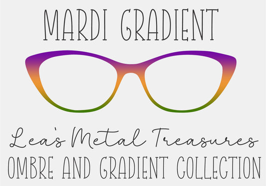 MARDI GRADIENT Eyewear Frame Toppers COMES WITH MAGNETS