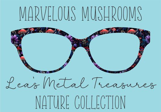 Marvelous Mushrooms Eyewear Frame Toppers COMES WITH MAGNETS