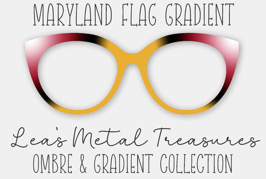 Maryland Flag Gradient Eyewear Frame Toppers
