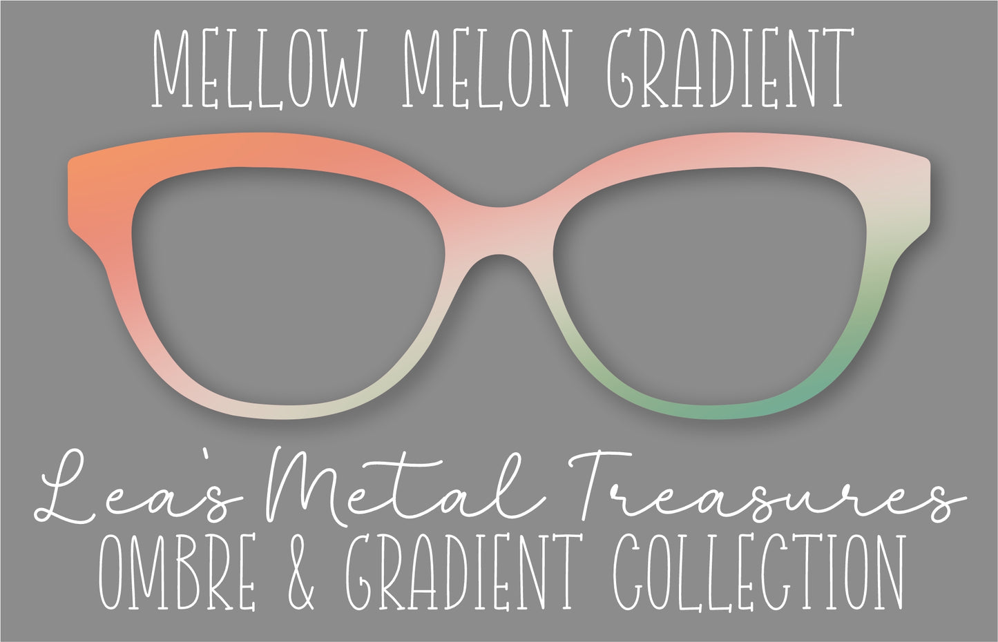 Mellow Melon Gradient Eyewear Frame Toppers