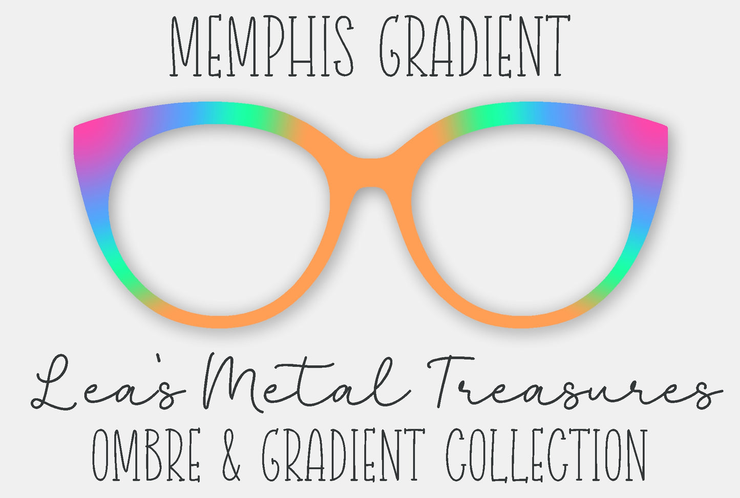 Memphis Gradient Eyewear Frame Toppers